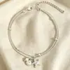 Colar de Camada Dupla com Estilo Suave de Damasco Leitoso, Pingentes de Estrela do Mar e Concha, Corrente Fina de Bolinhas Douradas, Corrente de Clavícula em Camadas para Meninas