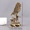 Águia Devorando Serpente Vintage, Águia Grandiosa Abrindo Asas, Animal de Estimação de Chá Ambicioso, Pequeno Ornamento de Águia, Artesanato em Latão, Design Sólido Criativo