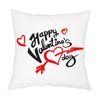 Nuevo cojín nórdico de terciopelo para la mesita de noche con diseño de amor de San Valentín, extraíble y lavable, para coche, decoración del hogar