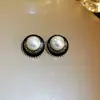 Pendientes Vintage, Pendientes de Flor con Diamantes de Colores y Aguja de Plata, Fabricante de Pendientes de Lujo Ligero Estilo Francés