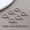 Fecho de Mola Externo Dourado/Cor de Aço Eletrodepositado a Vácuo em Aço Inoxidável Conector Redondo para Pulseira Colar Acessórios de Joias DIY