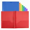 Carpeta de Archivo A4 Transfronteriza Colorida de Doble Funda con Pinzas para Almacenamiento de Documentos de Estudio y Oficina Venta al por Mayor