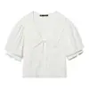 Comercio Exterior 2026 Primavera Nuevo Estilo Europeo y Americano Moda Femenina Casual Holgada Versátil Cuello Redondo Pequeño Camisa 8372030