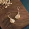 Design estilo chinês Palácio retrô Brincos de pavão personalidade antiga temperamento Brincos de alto padrão