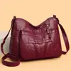 Bolsa Transversal Fashion de 2026, Grande Capacidade, Multi-compartimentos, Bolsa de Ombro Tote Casual para Viagem para Mães de Meia-idade e Idosas