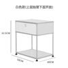 Mesa de noche minimalista USB simple nórdica para dormitorio con cerradura, combinación modular de celebridad de Internet, gabinete lateral de acero inoxidable para el hogar, almacenamiento