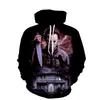 Cos Moonlight Panic Horror Horror Horror Vestido Suéter Impresión 3D Moda Europea y Americana Halloween Sudadera con Capucha