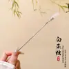 Horquilla de Imitación de Sándalo Antigua Nueva China de Gama Alta Horquilla para Cheongsam Falda de Cara de Caballo Horquilla de Madera Hanfu Cabello Horquilla para el Cabello