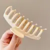 Pinza para el pelo de lazo estilo coreano para cabello voluminoso, pinza para el pelo con forma de corazón para la parte trasera de la cabeza, nuevo pinza de tiburón grande 2026 accesorio para el cabello