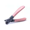 Cortauñas de Acero Inoxidable Anti-Salpicaduras Estilo Cruz Patrón de Cuero Cortauñas Plano Tijeras para Uñas Manicura Herramienta de Manicura Estilo Doméstico