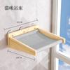 Ventosa de Vidrio para Mascotas Beiya Escalador para Gatos Cápsula Espacial Montaje en Pared sin Taladro Azulejo Cerámico Madera Maciza Pared para Gatos Mesa de Salto para Gatos Hamaca