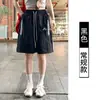 Shorts Deportivos de Cinco Puntas Rayados Bordados Estilo Americano, Estilo Nuevo de Verano, con Cordón Elástico, Cintura Alta, Tela de Secado Rápido, Corte Holgado