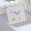 Pendientes de Gato de la Suerte Lindos y Versátiles para Niñas, Dulce Joyería de Orejas de Gato Mascota Pequeña Animal, Acero Inoxidable 304