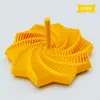 Torre de Cenoura Ilusória 3D Impressa Transfronteiriça Brinquedo para Alívio de Estresse com Alça, Gadget Espiral para Alívio de Estresse, Cristal