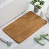 Alfombra de Piso Imitación Cachemir para Baño Transfronteriza Color Sólido Absorbente para Pies Alfombra Cuadrada de Felpa Simple Alfombra Antideslizante