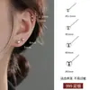 Aretes de Tachuela S999 de Plata Pura con Cuatro Garras y Circonita para Mujer, Estilo Simple, Tachuelas Versátiles para Cartílago, No Necesitan Quitarse para Dormir, Cuidado de Perforaciones, Aretes de Plata Pura