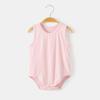 Ropa de bebé, mono de verano para bebé, chaleco modal fino tipo chaleco, traje triangular de verano de seda helada.