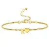 Amazon Carta de Amor Transfronteriza 26 Letras Estilo Nuevo Moderno, Suave, Elegante, Sencillo y Versátil Cadena Fina Joyería de Mano para Mujeres