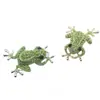 Broche Sapo Verde Totalmente Cravejado de Strass Broche de Animal Cartoon Unissex Feminino Festa Casamento Presente