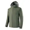 Jaqueta Impermeável à Prova de Vento para Uso Externo Masculina Versátil Roupa para Carregar Jaqueta com Capuz Roupa Casual para Casal Roupa de Montanhismo