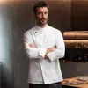 Uniforme de Chef Nuevo Estilo 2025 de Manga Tres Cuartos, Resistente al Desgaste, Cómodo y Transpirable, Uniforme de Trabajo para Chef de Cocina de Catering de Hotel