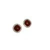 Pendientes Rojos de Año Nuevo con Tachuelas de Cubo de Azúcar de Circonita para Mujer, Lujo Ligero, Gama Alta, Únicos, Hermosos, Impresionantes y Elegantes