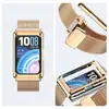 Adequado para Pulseira Huawei Band 11 Fivela Magnética Deslizante Malha de Aço Inoxidável Milanesa Pulseira de Pulso Huawei Band11Pro