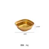 Plato para Salsa de Acero Inoxidable 304 Estilo Coreano, Plato para Mojar Dorado, Plato para Condimentos para Olla Caliente, Plato para Salsa, Vajilla para Barbacoa, Dos Compartimentos, Tres Compartimentos