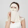 Mascarilla Protectora Solar de Seda, Protección Facial y de Cuello Completa, Protección Solar, Mascarilla Facial Anti-Ultravioleta y Humos de Aceite, Mascarilla de Seda de Morera, Gini