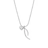 Collar Nuevo Estilo Verano con Lazo, Gama Alta y Lujo Ligero para Mujer, Versátil para el Uso Diario, Cadena para Clavícula Estilo Línea, Exclusivamente para Ventas Transfronterizas