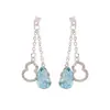 Brinco de Cabide Dupla Camada com Pedras Strass Estilo Chinês Personalidade Fashionável Design Nicho Simples Senso de Design Temperamento Elegante Brinco Versátil