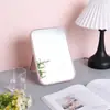 Espelho de maquiagem de mesa, espelho pequeno dobrável, espelho de maquiagem portátil, espelho de toucador quadrado de mesa para dormitórios estudantis