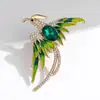 Fênix Renascida das Cinzas Broche Ecológico Moda Feminina Estilo Coreano High-End Leve Luxo Pinos Anti-Exposição Broche de Alta Qualidade