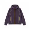 Fondo blanco 420g retro americano línea Hasselblad cárdigan sudadera con capucha holgada chaqueta de pareja con sensación de alta gama, talla grande