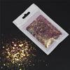 Arte de unhas transfronteiriça gradiente lantejoulas coloridas pó de glitter slime areia movediça fluxo cânhamo injeção manual preço de fábrica