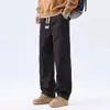 Mk8829 Calças de Caminhada ao Ar Livre Novas para Primavera e Outono Calças Retas Largas Casuais Estilo High Street Americano Jovem