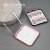 Caja de Uñas Portátil para Manicura Caja de Almacenamiento Transparente a Prueba de Polvo Pieza de Uña Doble Cara Exquisita Tarjeta de Exhibición Tablero de Producto Terminado de Cartón