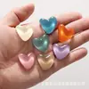 Nuevo color macarrón hielo a través del amor accesorios de resina DIY funda de teléfono móvil pinza para el pelo colgante pegatina para refrigerador parche hecho a mano
