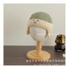Orelheiras xadrez de inverno para bebês, para meninos e meninas, alto senso de Coringa, clipe de urso, algodão, chapéu Lei Feng, chapéu melão, atacado