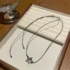 2023 nuevo collar con colgante de amor diseño de nicho femenino moda simple estrella de cinco puntas cadena para la clavícula Accesorios Venta al por mayor