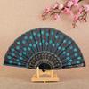 Estilo Retro Calado Negro Lentejuela Wing Chun Abanico Danza Abanico Encaje Estilo Chino Cheongsam Dinastía Han Abanico Plegable Estilo Oscuro