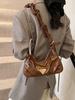Bolsa Plissada de Nicho Super Popular para Outono e Inverno Transfronteiriça para Mulheres 2026 Nova Moda Versátil Bolsa Transversal Bolsa de Ombro Único Sob o Braço