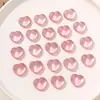 Resina Coração Rosa de Alta Transparência Zhentu com Coração de Pêssego Tridimensional Transparente Material de Resina para Acessório de Cabelo Case de Celular DIY
