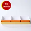 Plato de frutas de moda para KTV, plato de snacks para barbacoa, plato de frutas secas dividido, plato de snacks de melamina de cuatro o seis compartimentos para uso comercial