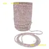 Pedras de Strass para Sapatos, Pedras de Strass para Roupas, Tubos Redondos, Acessórios para Joias DIY, Materiais Auxiliares do Fabricante, Tubos de Borracha, Totalmente Feito à Mão, 6 Fileiras