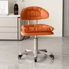 Silla de Computadora, Silla de Belleza, Respaldo Ajustable, Silla de Estudio Giratoria, Taburete de Barra de Belleza, Taburete de Maquillaje, Silla de Oficina de Recepción
