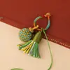 2026 Llavero de Cuerda Multicolor Estilo Étnico Tejido a Mano Multicolor Exquisito Adorno de Bola Colgante para Bolso Accesorios de Borla Venta al por Mayor