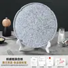 Hot Pot Estilo Montaña con Rebanadas de Res con Patrón de Piedra, Albóndigas y Carne de Res Nieve en un Plato, Adecuado para Uso Comercial en Restaurantes de Barbacoa, Hecho con Vajilla de Melamina
