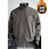 Chaqueta Piloto Retro Americana de Algodón para Hombre, Corte Limpio, Gama Alta, Chaqueta Corta de Algodón Fresca y Elegante, Abrigo Grueso de Moda