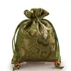 Bolsa de cuentas de alta calidad bolsa de joyería bolsa de embalaje pulsera texto juego bolsa de joyería brocado bolsa pequeña de tela al por mayor logo impreso